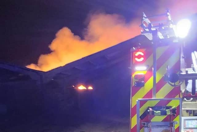 Woodhall Spa Fire Crew attended the scene and posted this picture.