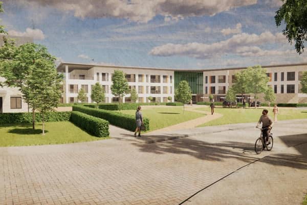 An artist's impression of the Hoplands Extra Care building.