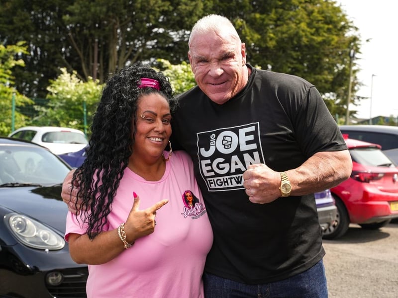 LadyBex Queen of Desserts with 'Big Joe' Egan.