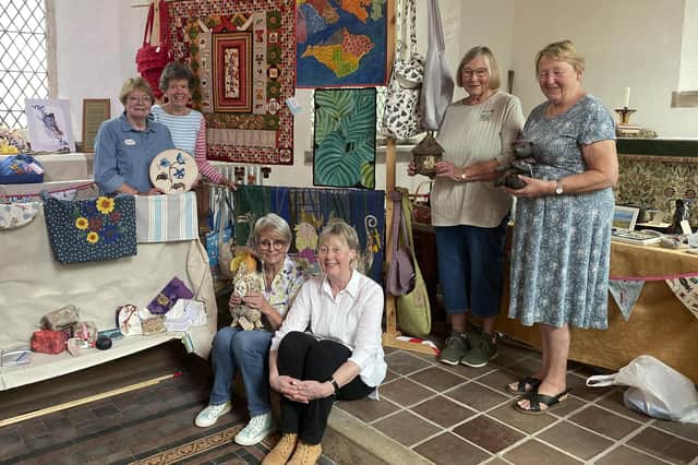 The Ladies of the Louth Textile Group put on a fine display.  Photos by Chris Frear