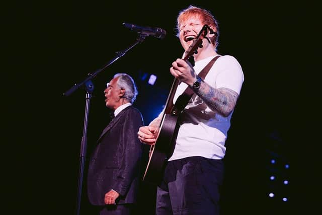 Andrea Bocelli and Ed Sheeran