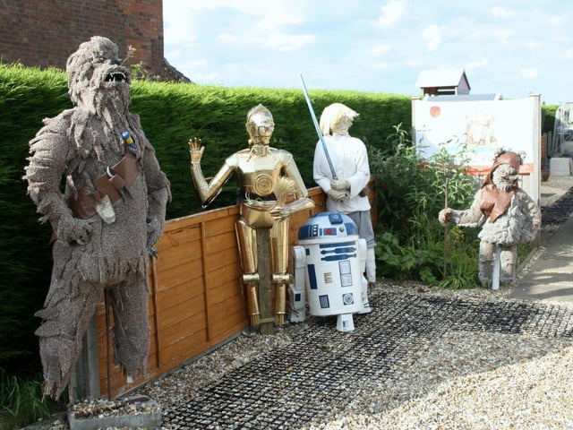 A galaxy far, far away on show at this year's Friskney Scarecrow Festival. The entry, titled Star Wars, by Annette Stephens was named joint runner-up.