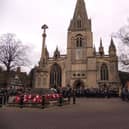 Last year's Remembrance event in Sleaford Market Place.