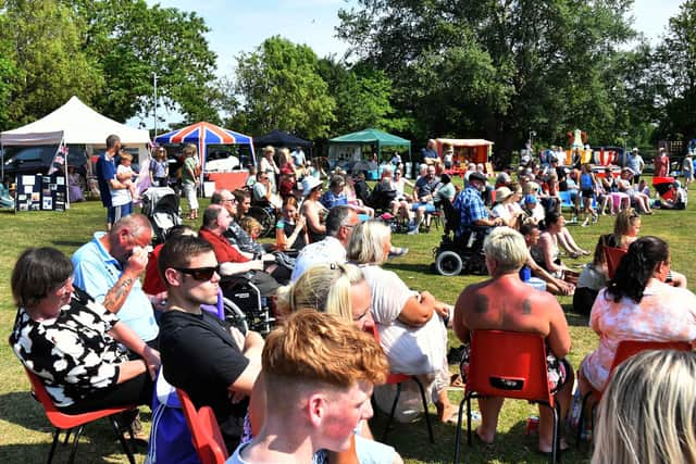 Crowds at this year's Friskney Show.