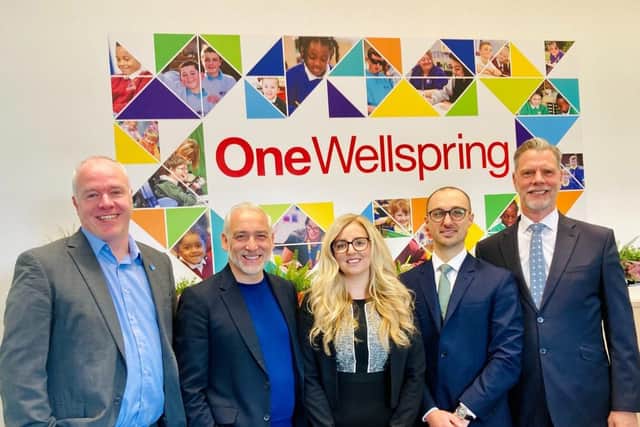 Wellspring's executive team (l-r Dave Whitaker, Mark Wilson, Natalie Hardman, Josh Greaves and Mark Wood)