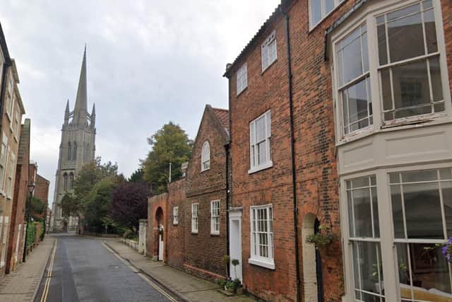 Westgate in Louth, where filming was due to take place. (Photo: Google Streetview)