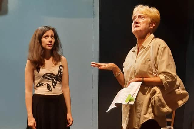 In rehearsal for Curtain Up at The Broadbent Theatre, Wickenby. Image: James Hewson