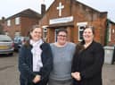 Judith Coe (right) and members of her team at Spilsby Christian Fellowship Church Trish Freeman and Vicki Ireland.