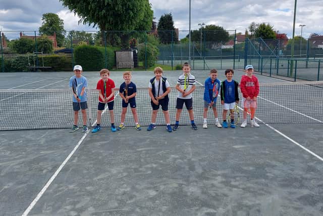 Some of Boston's 10 and under players.