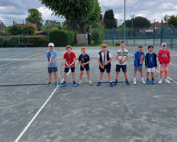 Some of Boston's 10 and under players.