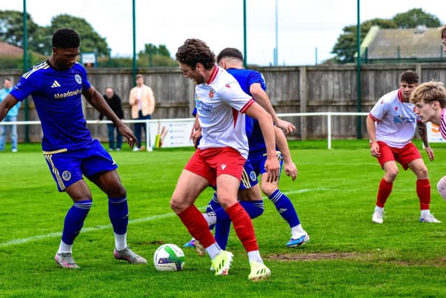 Skegness Town v Sheffield action - Pic by Ryan Thompson, Happy Snapz Photography