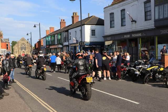 Riders roared into town for Spilsby Bike Night.
