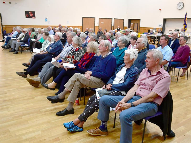 The audience enthralled at the Poppy Prom. Photo: David Dawson