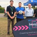 Coun Alex McGonigle, executive councillor for community safety at Lincolnshire County Council, pictured with council staff at a 'Beyond' park day. Photo: LCC