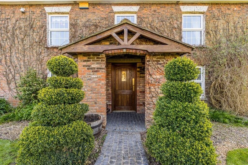 The entrance.