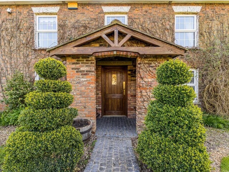 The entrance.