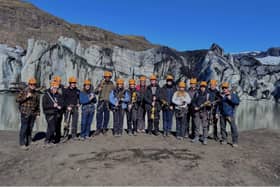 De Aston School sixth form students on their field trip to Iceland. Photo supplied