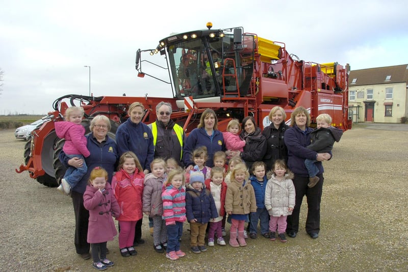 Swineshead Pre-school appeared in The Standard 10 years ago this month after playing host to a Grimme Varitron 220 potato harvester, driven there by Grimme area sales manager Barry Burrell.