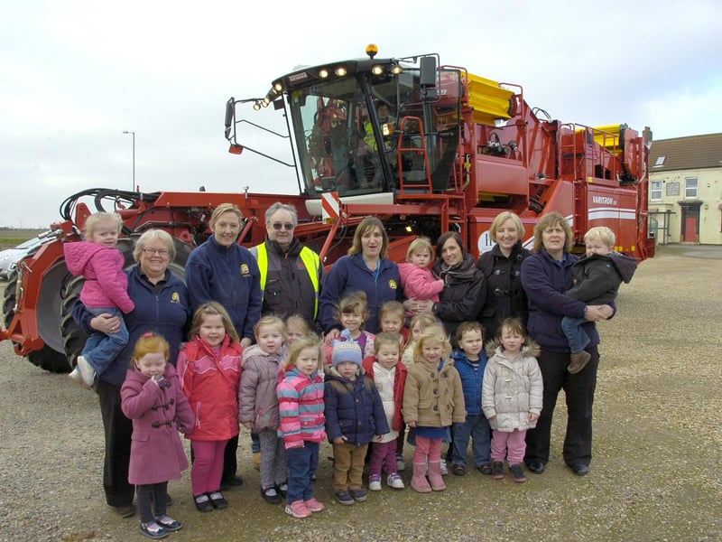 Swineshead Pre-school appeared in The Standard 10 years ago this month after playing host to a Grimme Varitron 220 potato harvester, driven there by Grimme area sales manager Barry Burrell.