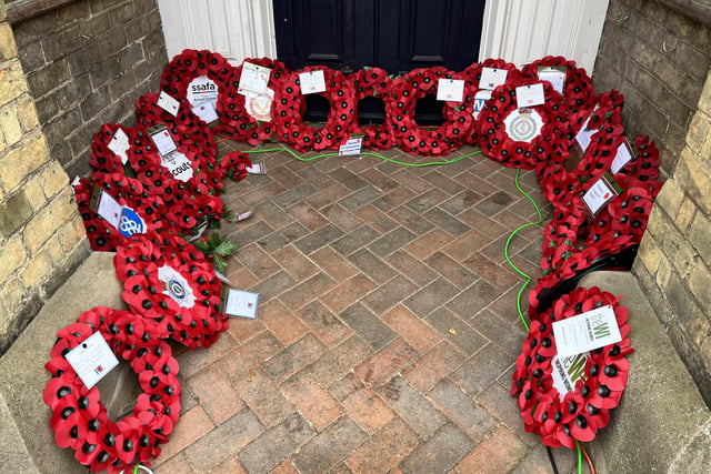 The wreaths at Horncastle 2022.