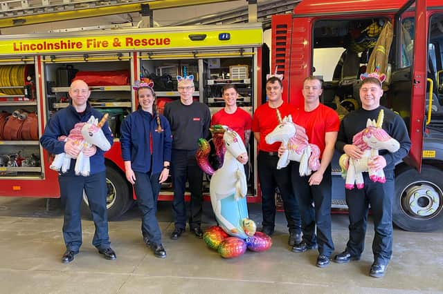 Louth Fire Station's Brew with the Crew for Lily. Photos: Chris Frear