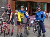 Barry Markham, Trevor Halstead and Daniel Nicholson in Retford.