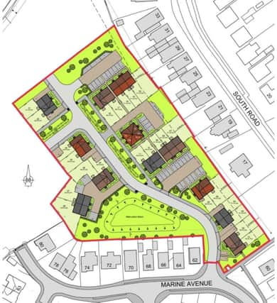 The site location plan | Image: Chestnut Homes/ELDC