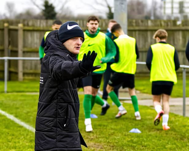Matt Evans now prepares his side for a big game with Gresley Rovers this weekend. Photo: Steve W Davies.