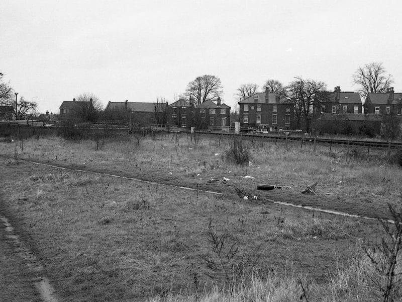 Looking across to Irby Street and the homes on Haven Bank ...