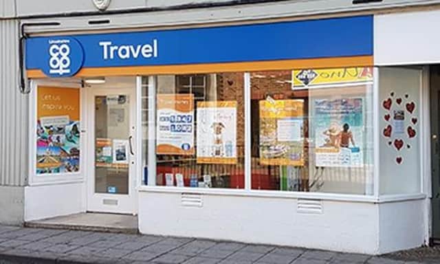 Lincolnshire Co-op's Horncastle travel branch.