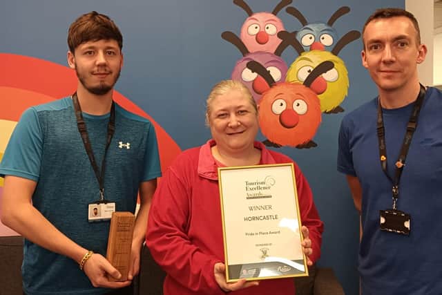 Representatives of Shine Lincolnshire, one of the organisations that helped Horncastle win the award. (PHOTO BY: Destination Lincolnshire)