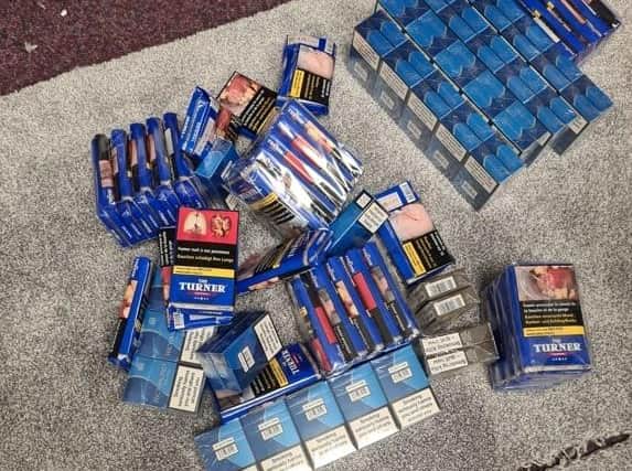 Thousands of illegal cigarettes were seized during shop raids