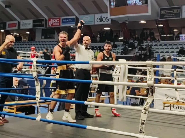 An ecstatic Oscar Watson after securing a place in the final