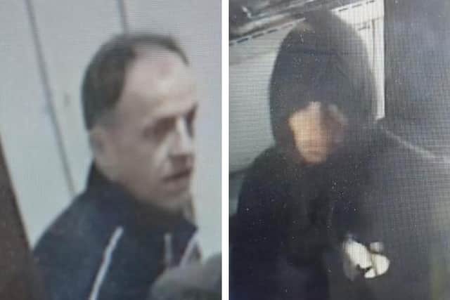 Do you know these two men? If so get in touch with police. Photo: Lincs Police