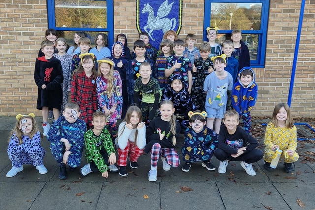 Winchelsea School pupils in their pyjamas for Children in Need. photo supplied