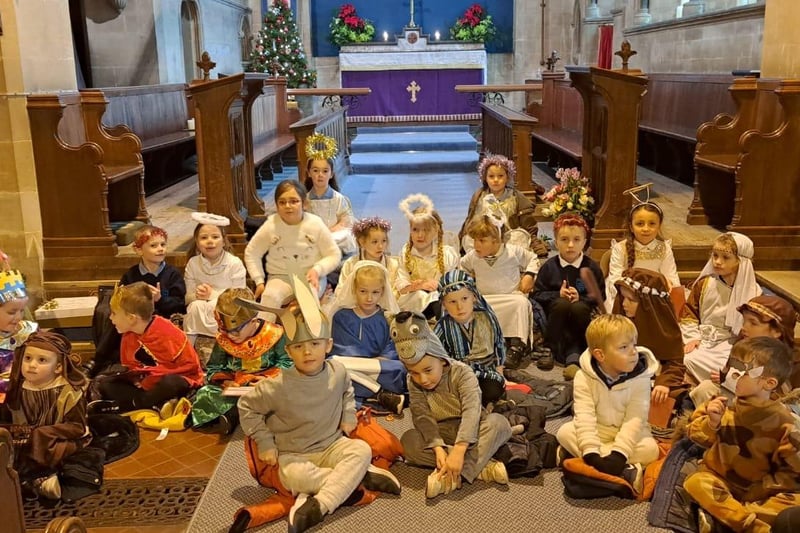 This Christmas has seen a return to relative normality with families invited along to enjoy school festive plays and shows. Can you spot your youngsters among these pictures? The cast of Dunston St Peter's School Nativity play, staged in their parish church.