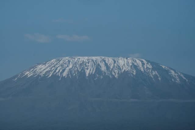 A view of the snow-capped Mount Kilimanjaro.  (Getty Images)