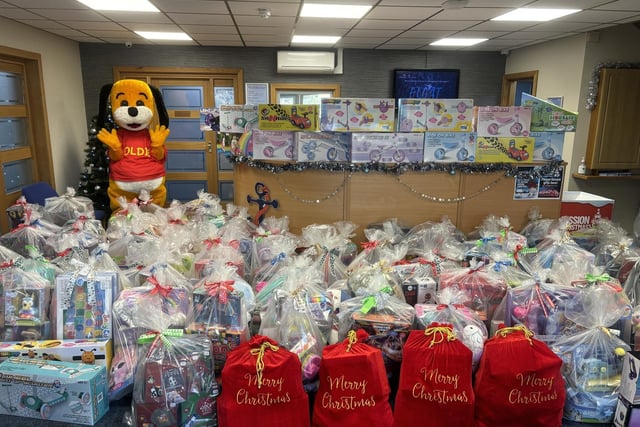 The toys brought a smile to the faces of many children who might not otherwise have received gifts.