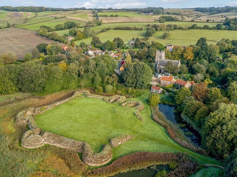 The ruins of Bolingbroke Castle.