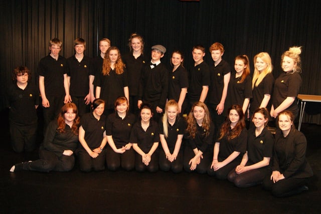 The cast of The Brain at Caistor Yarborough Academy 10 years ago. Year 11 performing arts students at the academy chose to focus on the brain for their final devised piece of drama in their BTEC acting course. Preparations for the performance included studying medical and historical research, reading accounts of people affected by dementia, and learning about hypnosis and brainwashing.
