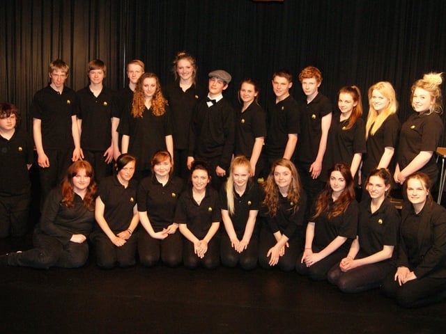 The cast of The Brain at Caistor Yarborough Academy 10 years ago. Year 11 performing arts students at the academy chose to focus on the brain for their final devised piece of drama in their BTEC acting course. Preparations for the performance included studying medical and historical research, reading accounts of people affected by dementia, and learning about hypnosis and brainwashing.