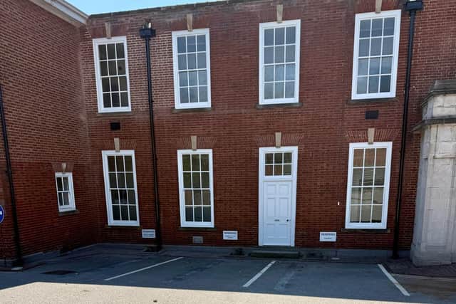 Expanded parking spaces for Lincolnshire County Council leaders at County Hall, which cost £1,135. Credit: Conservative Group