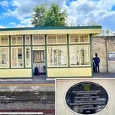 Market Rasen station waiting room.