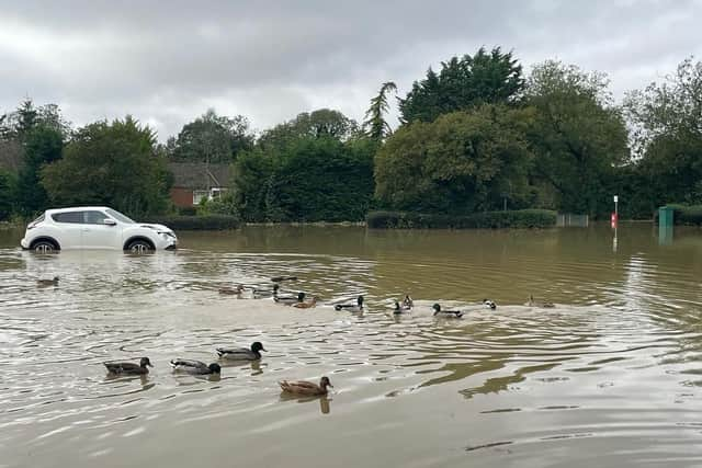 Roads were flooded across Horncastle due to Storm Babet. Photo: Susan Fox