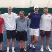 Captain Henry Cheer with the Boston Tennis Club under 18s boys' side.
