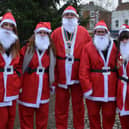 Some of the Santas at last year's event
