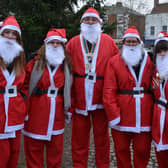 Some of the Santas at last year's event