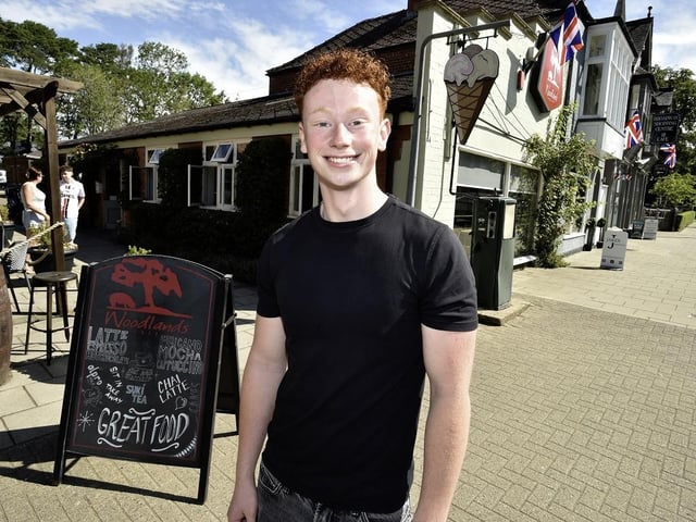 Ideal for those without their own transport to get to work says Thomas Maltby outside the Woodlands Cafe in Woodhall Spa. Photo: LCC