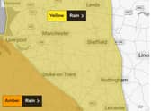 Yellow rain warning for our region
