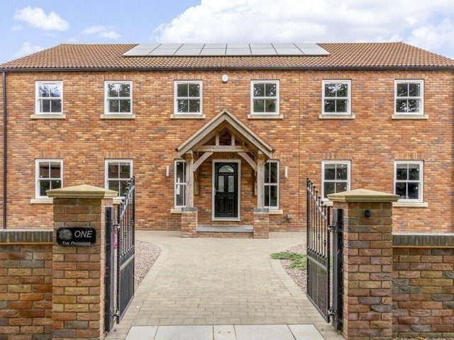The front of the home.